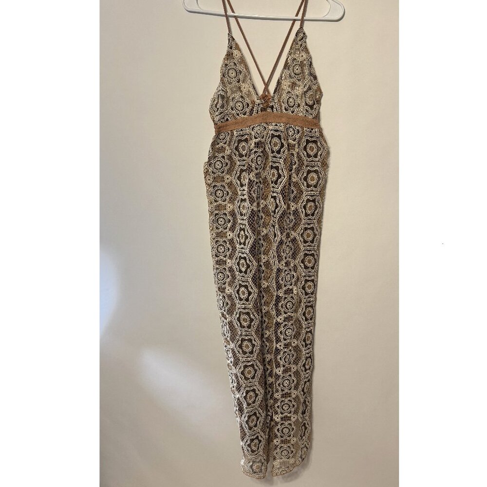 NEW FREE PEOPLE SALTWATER HAPPY BEACH SLIP DRESS COVER UP SMALL - Picture 3 of 5
